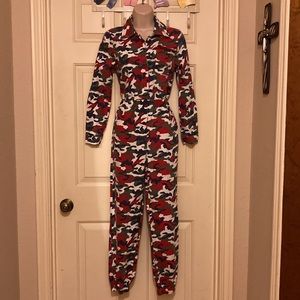 36 point 5 Red Camouflaged Jumsuit